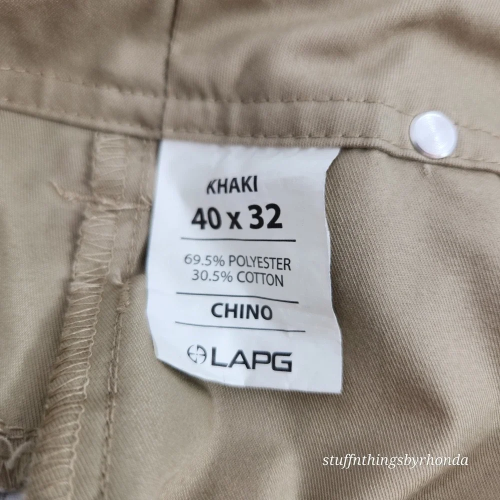 LAPG Chino Tactical Pants Mens 40x32 Khaki Cargo Tactical, Police,‎ Military